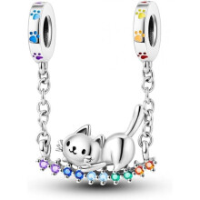 (0KJC827) 925 Sterling Silver Charm Pendant for Bracelet Women, Pandach Beads Fit European Bracelets Necklace, Gift for Women Girls