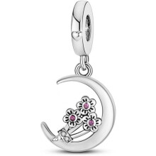 (KJC231) 925 Sterling Silver Charm Pendant for Bracelet Women, Pandach Beads Fit European Bracelets Necklace, Gift for Women Girls