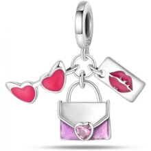 (0PAC942) 925 Sterling Silver Charm Pendant for Bracelet Women, Pandach Beads Fit European Bracelets Necklace, Gift for Women Girls
