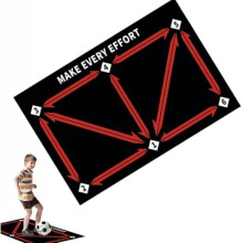 (rot) Soccer Training Mat Silent Dribble Practice Pad - Kids Football Training Equipment for Ball Control Skills, Non-Slip Thick
