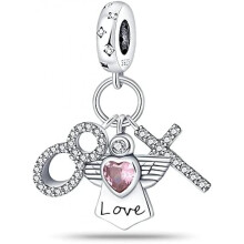 (0PAC228) 925 Sterling Silver Charm Pendant for Bracelet Women, Pandach Beads Fit European Bracelets Necklace, Gift for Women Girls