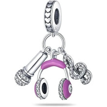 (3PAC231) 925 Sterling Silver Charm Pendant for Bracelet Women, Pandach Beads Fit European Bracelets Necklace, Gift for Women Girls