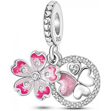 (KJC085) 925 Sterling Silver Charm Pendant for Bracelet Women, Pandach Beads Fit European Bracelets Necklace, Gift for Women Girls