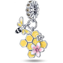 (0PAC391) 925 Sterling Silver Charm Pendant for Bracelet Women, Pandach Beads Fit European Bracelets Necklace, Gift for Women Girls