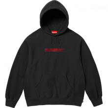 (royal blue, XXL) Supr Hoodie Men's Fleece-Lined Loose Streetwear Hip Hop Long Sleeve Pullover Solid Color