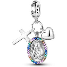 (0KJC661) 925 Sterling Silver Charm Pendant for Bracelet Women, Pandach Beads Fit European Bracelets Necklace, Gift for Women Girls