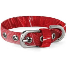 Red Hearts Dog Collar Quick Release Buckle Adjustable Oxford Cloth Pet Collar Red for Small Medium Dogs Cats