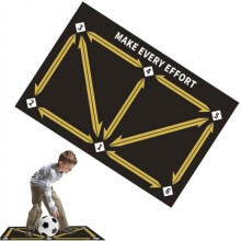 (gelb) Soccer Training Mat Silent Dribble Practice Pad - Kids Football Training Equipment for Ball Control Skills, Non-Slip Thick