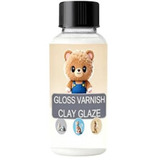 (100 ml) Air Dry Clay Gloss Finish Acrylic Paint 1 Bottle Pottery Primer for Modeling Clay Wood Resin Stone Fabric Outdoor Craft Kids Adults BrandName