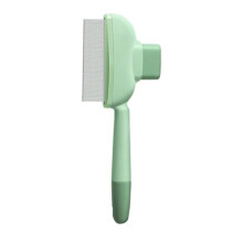 (grün) Pet Flea Comb Dematting Brush for Dogs Cats Multifunctional Grooming Tool Self-Cleaning Slicker Brush for Puppy Kitten