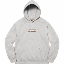 (black, XXXL) Supr Hoodie Men's Fleece-Lined Loose Streetwear Hip Hop Long Sleeve Pullover Solid Color