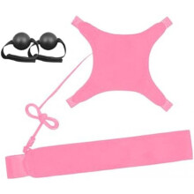 (rose) Volleyball Training Aid with Adjustable Belt, Elastic Exercise Tool for Skill Accuracy, Professional Sports Gear, Performance Harness