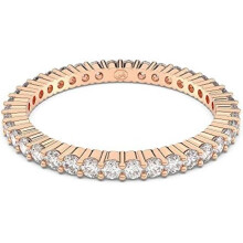 (Roségoldfarben plattiert Weiß, 50) Swarovski Matrix Vittore Ring White Round-Cut Crystals Elegant Women's Jewelry
