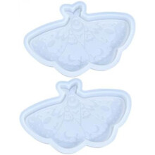 Butterfly Coaster Silicone Mold, 2 Pack White Reusable Easy Release Resin Casting Molds for DIY Crafts