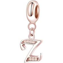(Letter-239-Z) Jokmeo 925 Sterling Silver Letter A-Z Charm Beads Compatible with Pandora Bracelets Necklaces for Women Girls ZM4