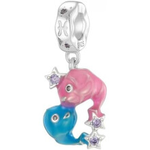 (Fische) Jokmeo 925 Sterling Silver Letter A-Z Charm Beads Compatible with Pandora Bracelets Necklaces for Women Girls ZM4