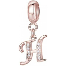 (Letter-239-H) Jokmeo 925 Sterling Silver Letter A-Z Charm Beads Compatible with Pandora Bracelets Necklaces for Women Girls ZM4