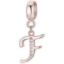 (Letter-239-F) Jokmeo 925 Sterling Silver Letter A-Z Charm Beads Compatible with Pandora Bracelets Necklaces for Women Girls ZM4