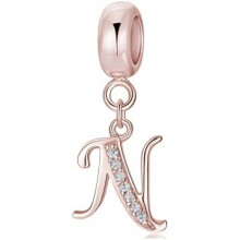 (Letter-239-N) Jokmeo 925 Sterling Silver Letter A-Z Charm Beads Compatible with Pandora Bracelets Necklaces for Women Girls ZM4
