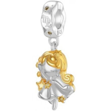 (Jungfrau) Jokmeo 925 Sterling Silver Letter A-Z Charm Beads Compatible with Pandora Bracelets Necklaces for Women Girls ZM4