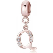 (Letter-239-Q) Jokmeo 925 Sterling Silver Letter A-Z Charm Beads Compatible with Pandora Bracelets Necklaces for Women Girls ZM4