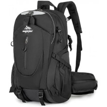 (Schwarz) Amythe 33L Large Capacity School Backpack Lightweight Hiking Travel Daypack Waterproof Breathable Blue
