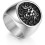 (A, 65 (20.7)) Flongo Men's Lion Head Ring Silver Thumb Ring Biker Accessories 1