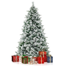Artificial Xmas Tree Flocked Christmas Tree with Pine Needles