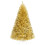Costway Gold Artificial Christmas Tree Pre Lit 1034 Branch Tips Hinged Design 1