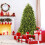 Costway Pre-Lit Artificial Christmas Tree Xmas Tree 8 Lighting Modes 10