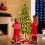 Costway Pre-Lit Artificial Christmas Tree Xmas Tree 8 Lighting Modes 11