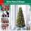 Costway Pencil Christmas Tree Pre Lit Slim Artificial Xmas Tree w/ LED Lights 9