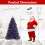 Costway Artificial Xmas Tree Hinged Christmas Tree w/688 Branch Tips-Purple 3