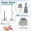 Costway Pop up Artificial Christmas Tree Pre-Lit Snow Flocked Xmas Tree 6