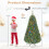 Costway Artificial Christmas Tree Pre Lit Hinged Green Xmas Tree with 11 Modes 3