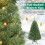 Costway Pre-Lit Hinged Christmas Tree with 296 Dense Branch Tips 5