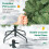 Costway Pre-Lit Hinged Christmas Tree with 296 Dense Branch Tips 8