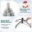 Costway Pop up Artificial Christmas Tree Pre-Lit Snow Flocked Xmas Tree 7