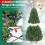 Costway Pre-Lit Hinged Christmas Tree with 296 Dense Branch Tips 7