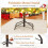 Costway Artificial Christmas Tree Pre-Lit Xmas Tree with 370 Branch Tips 10