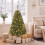 Costway Pre-Lit Hinged Christmas Tree with 296 Dense Branch Tips 9