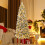 Costway Pop up Artificial Christmas Tree Pre-Lit Snow Flocked Xmas Tree 4