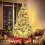 Costway Artificial Xmas Tree Flocked Christmas Tree with Pine Needles 5