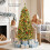 Costway Pre-lit Christmas Tree 300 Branch Tips Home Party Holiday 8