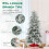 Costway Artificial Christmas Tree Flocked Xmas Tree w/820 PVC Branch Tips 5