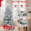 Costway Pre-Lit Artificial Christmas Tree Hinged Snow Flocked Xmas Tree 7