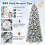 Costway Pop up Artificial Christmas Tree Pre-Lit Snow Flocked Xmas Tree 10