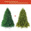 Costway Pre-Lit Artificial Christmas Tree Xmas Tree Lighting Modes LED Lights 10