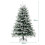 Costway Pre-lit Artificial Christmas Tree Snow-flocked Xmas Tree 2