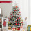Costway Pre-lit Artificial Christmas Tree Snow-flocked Xmas Tree 3